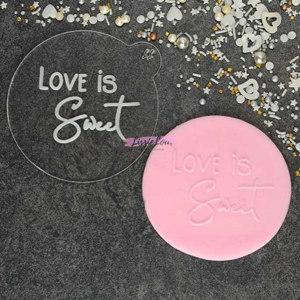 LissieLou LOVE IS SWEET cookie & icing embosser