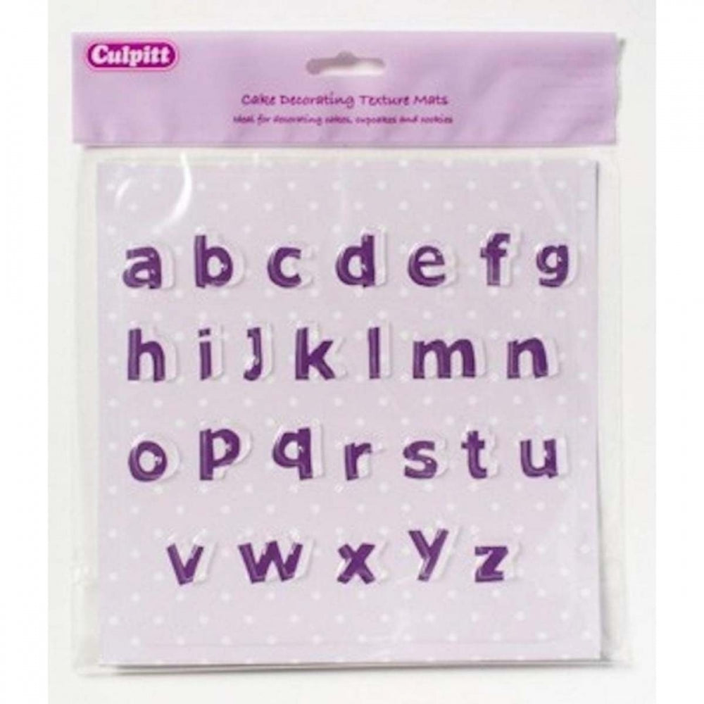 Culpitt ALPHABET lower case icing texture sheet impression mat