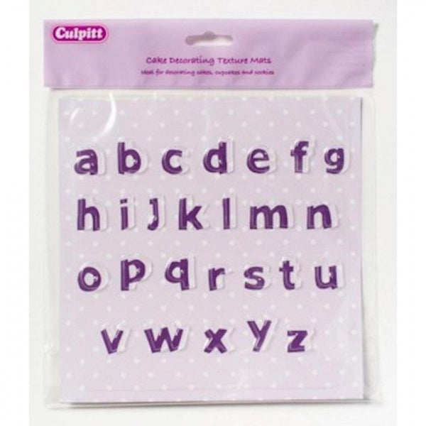Culpitt ALPHABET lower case icing texture sheet impression mat