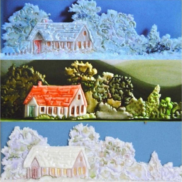 Patchwork Cutters HOUSE SIDE DESIGN icing sugarcraft cutter