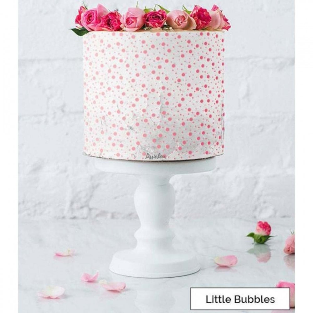 LissieLou FOREVER FLORAL full size cake icing stencil by Lissie Lou