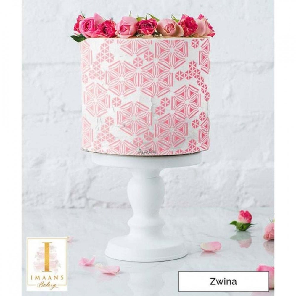 LissieLou ZWINA full size cake icing stencil by Lissie Lou
