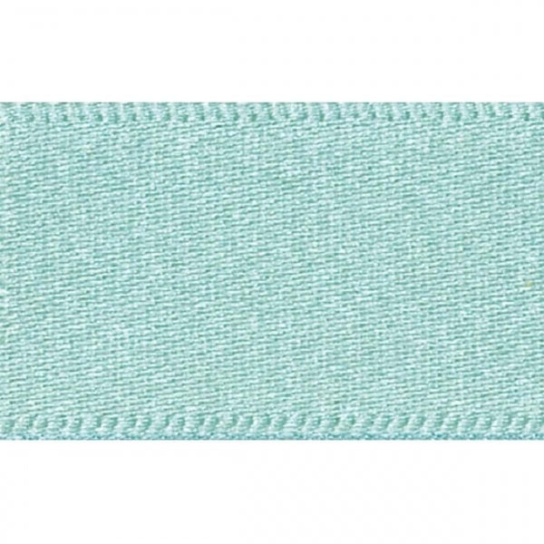 Berisfords AQUA 25mm x 20m double face satin cake ribbon