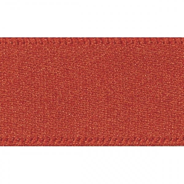Berisfords RUST 25mm x 20m double face satin cake ribbon