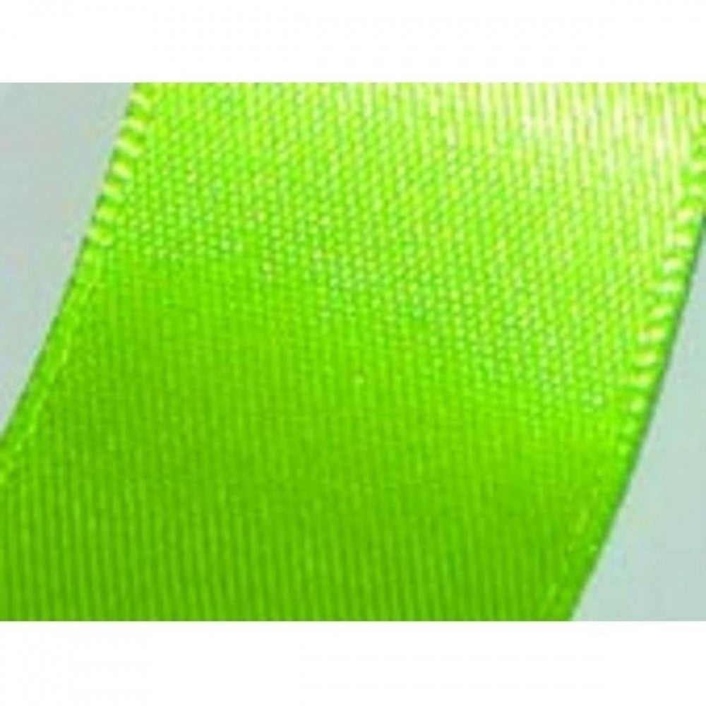 Berisfords FLO GREEN 15mm x 20m double face satin cake ribbon