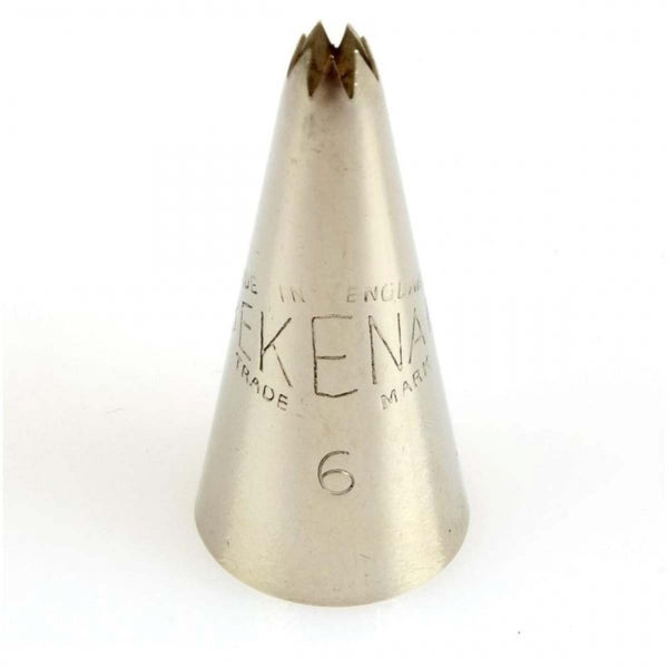 Bekenal 6 piping nozzle icing tube tip - 7 point rope star