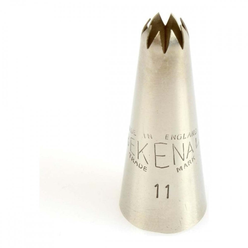 Bekenal 11 piping nozzle icing tube tip - medium 8 point closed star