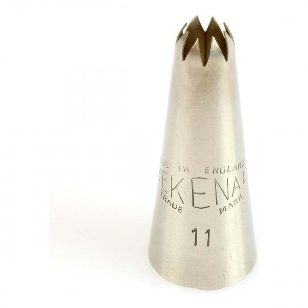 Bekenal 11 piping nozzle icing tube tip - medium 8 point closed star