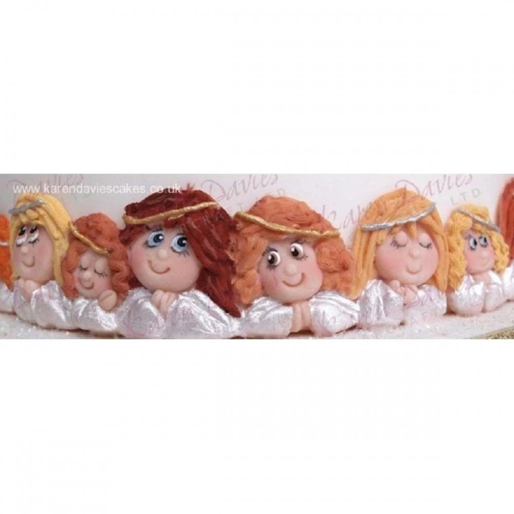 Karen Davies Angel Border silicone icing mould