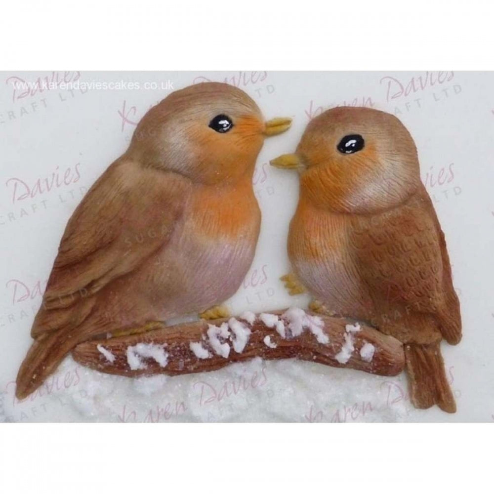 Karen Davies LOVE BIRDS by Alice silicone icing mould