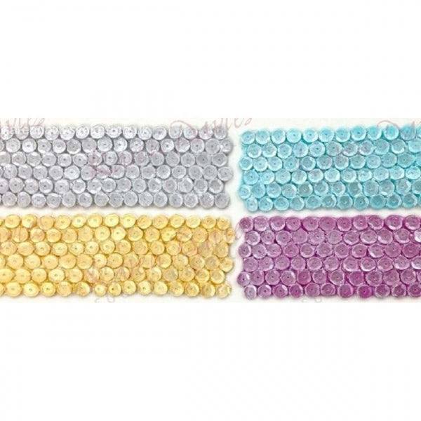 Karen Davies LARGE SEQUINS Border silicone icing mould