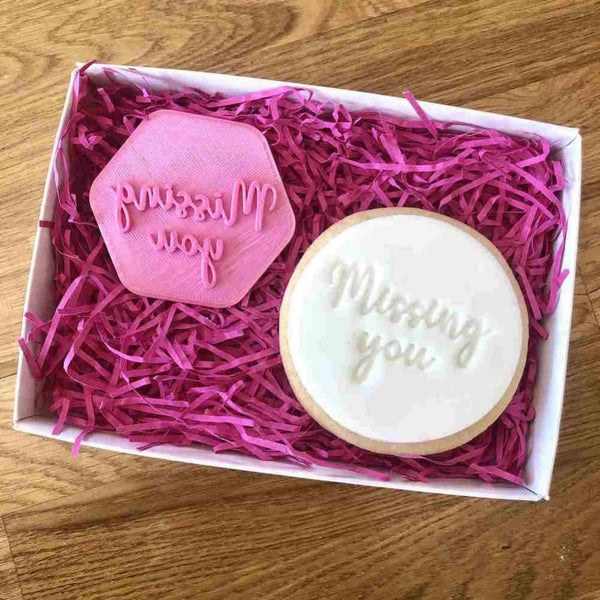 LissieLou MISSING YOU cookie & icing stamp
