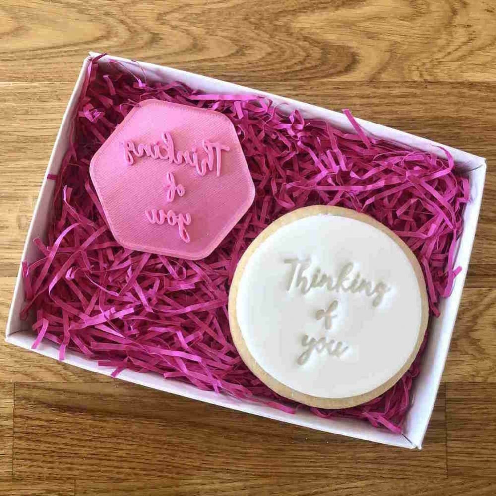 LissieLou THINKING OF YOU cookie & icing stamp