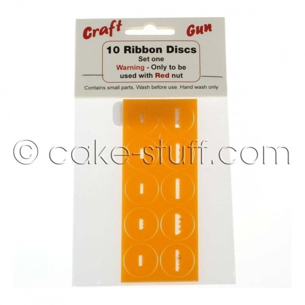 Unknown/Discontinued 10 NEW ribbon discs add-on set for sugarcraft extruder gun