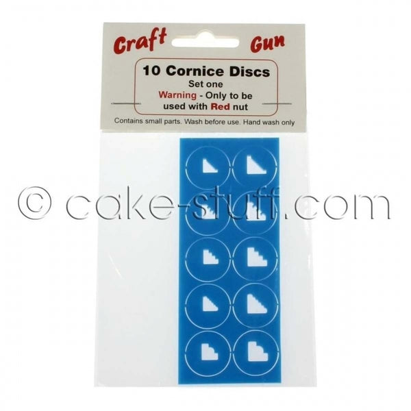 Unknown/Discontinued 10 NEW cornice discs add-on set for sugarcraft extruder gun