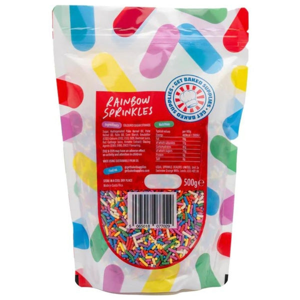 Get Baked Sprinkles Rainbow Sugar Strand Sprinkles