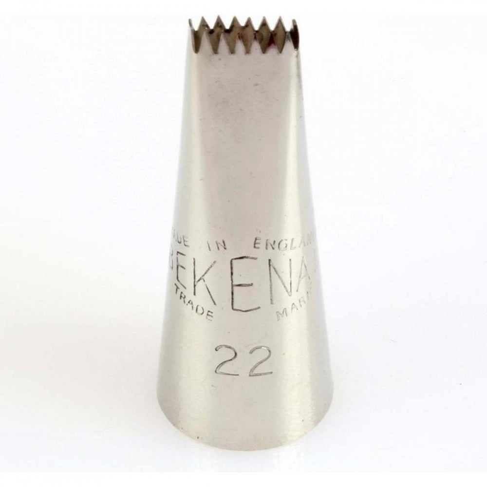 Bekenal 22 piping nozzle icing tube tip - basket weave