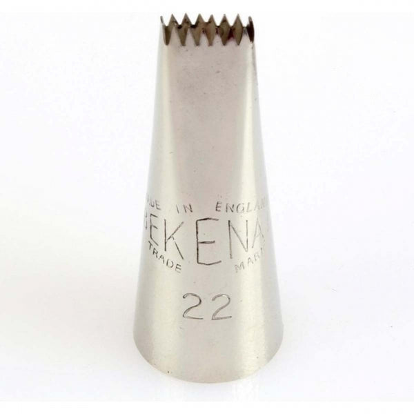 Bekenal 22 piping nozzle icing tube tip - basket weave