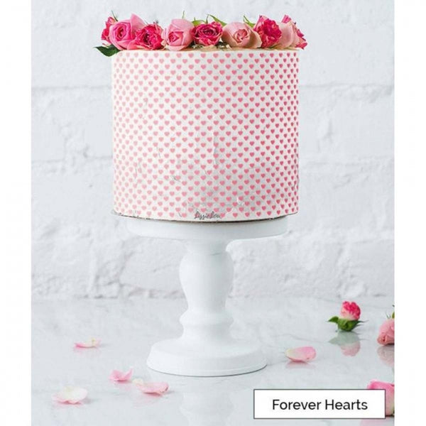 LissieLou FOREVER HEARTS full size cake icing stencil by Lissie Lou