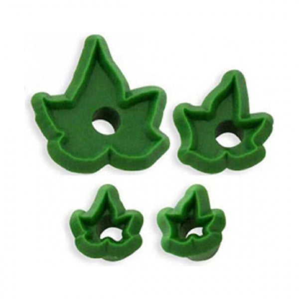 PME 4 pc small Baby Ivy Leaves fondant icing gumpaste cutter set