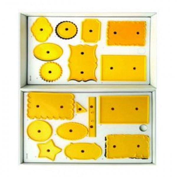 PME # 4 box set - small fondant icing plaque cutters 17 pc