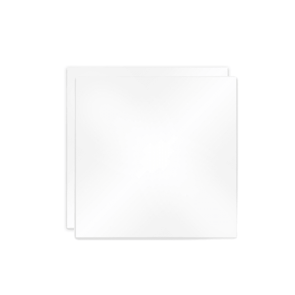 Panache set of 2 x 9.25" SQUARE clear acrylic ganaching plates