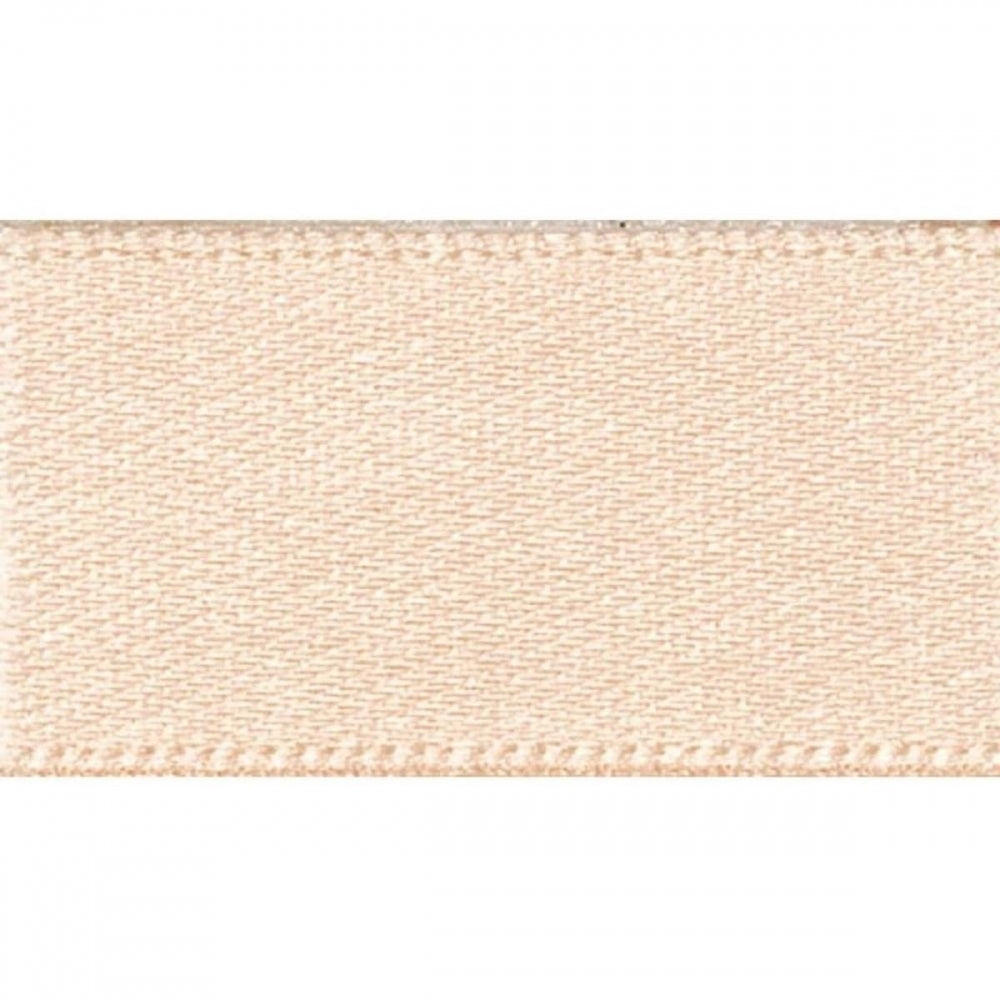 Berisfords PEACH 15mm x 20m double face satin cake ribbon