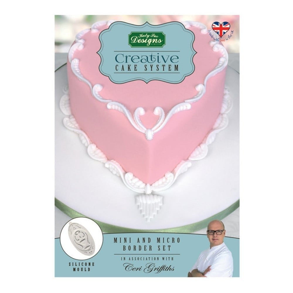 Katy Sue Designs Mini And Micro Border Set Creative Cake System Mould Ceri Griffiths - Katy Sue