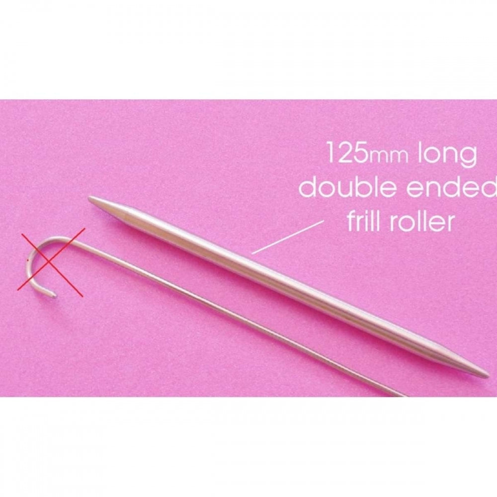 Pullingers 125mm pointed stainless steel frill roller DE3