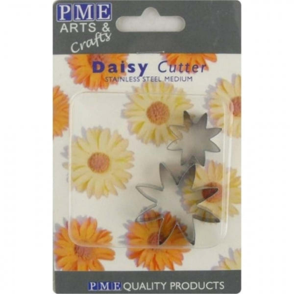 PME metal DAISY 2 pc medium sugar flower cutter set