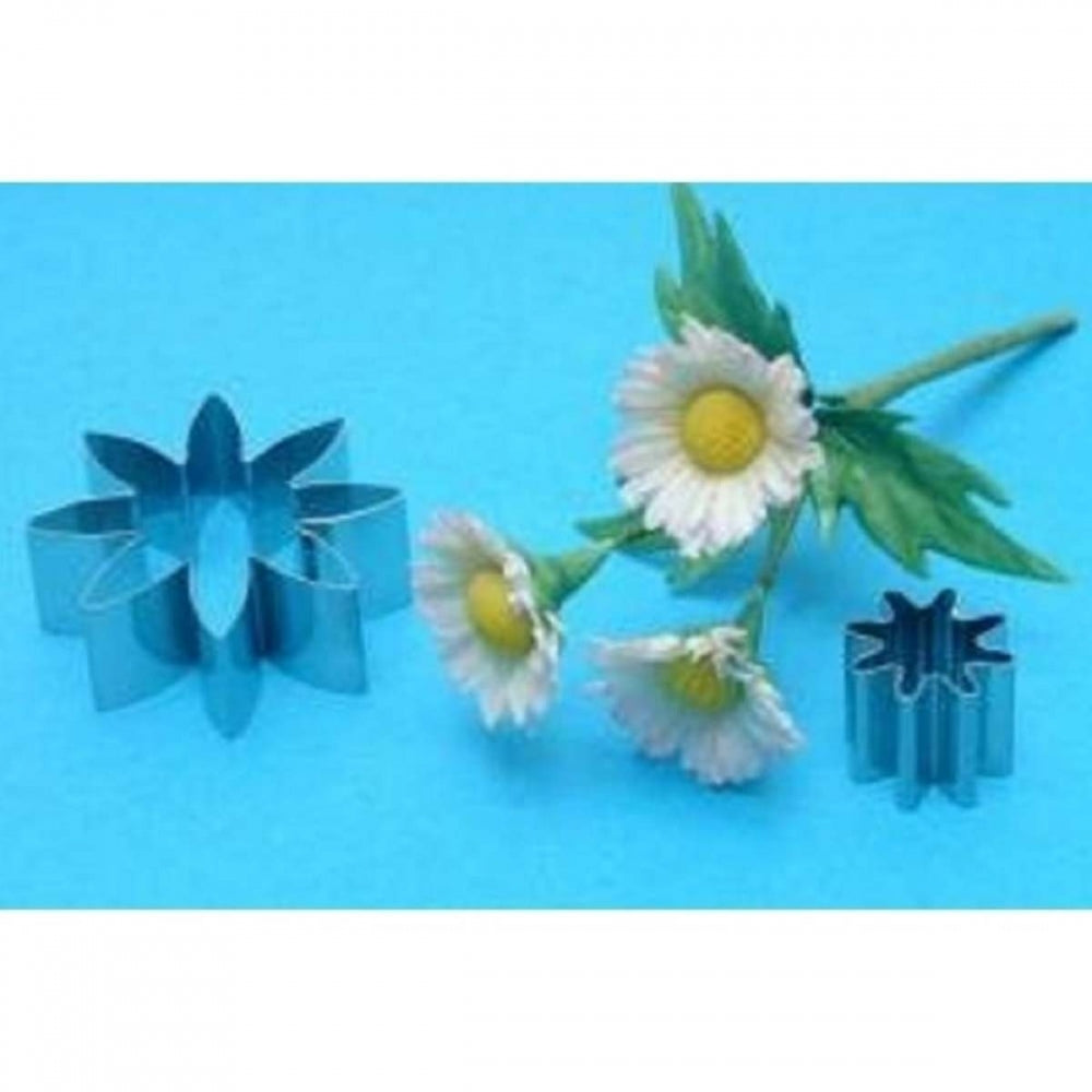 PME metal DAISY 2 pc medium sugar flower cutter set