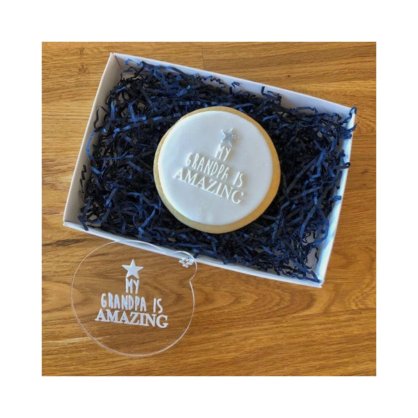 LissieLou MY GRANDPA IS AMAZING acrylic cookie & icing embosser