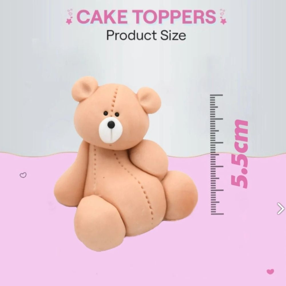 JN Cakes Teddy Bear 2 - Edible Cake Topper