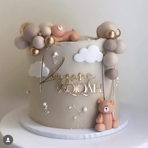 JN Cakes Teddy Bear - Edible Cake Topper