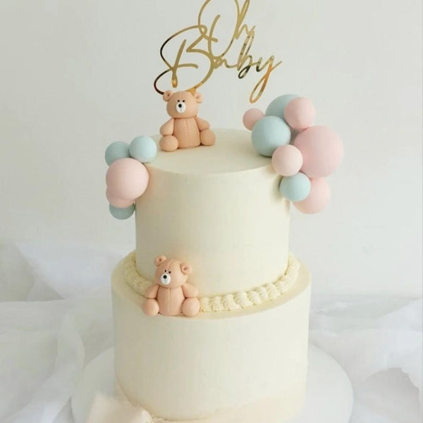 JN Cakes Teddy Bear - Edible Cake Topper