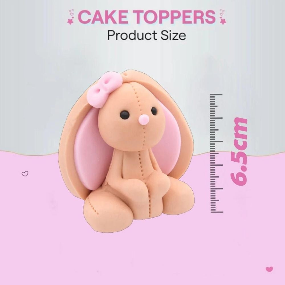 JN Cakes Brown Bunny - Edible Cake Topper