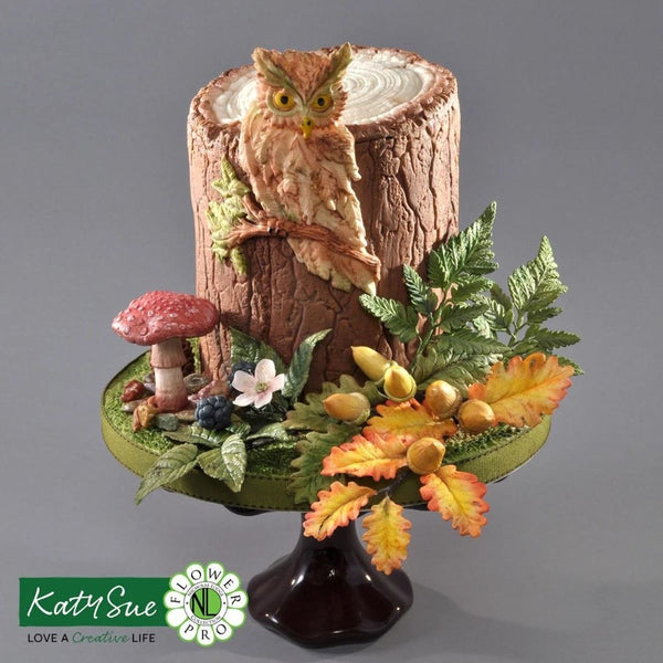 Katy Sue Designs Large Log Slice Silicone Veiner Mould
