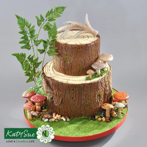 Katy Sue Designs Large Log Slice Silicone Veiner Mould