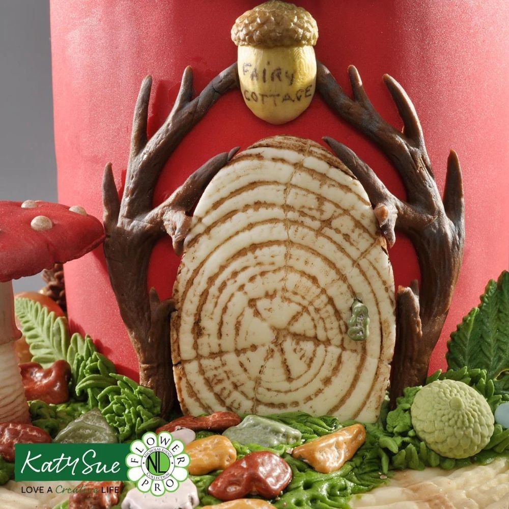 Katy Sue Designs Large Log Slice Silicone Veiner Mould