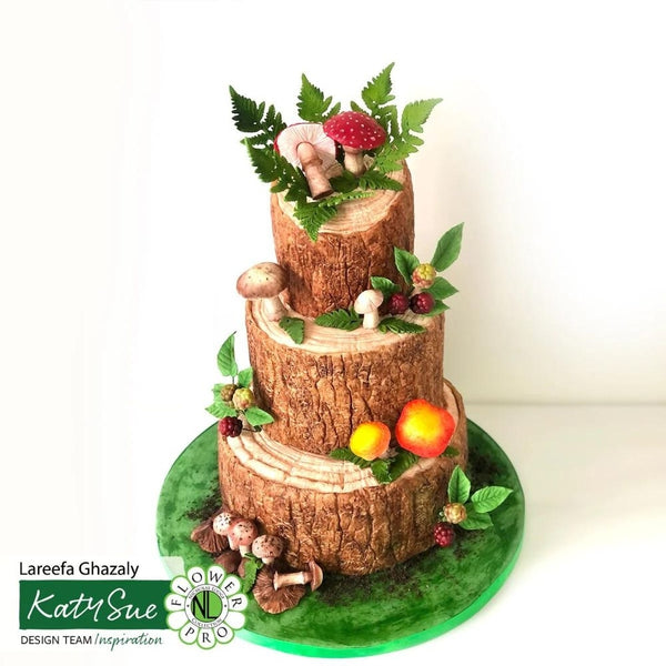 Katy Sue Designs Large Log Slice Silicone Veiner Mould