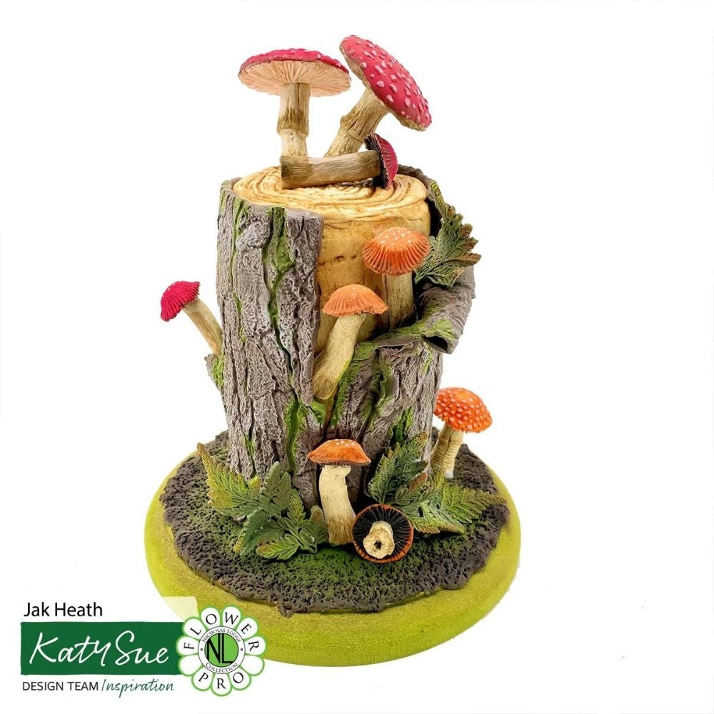 Katy Sue Designs Large Log Slice Silicone Veiner Mould