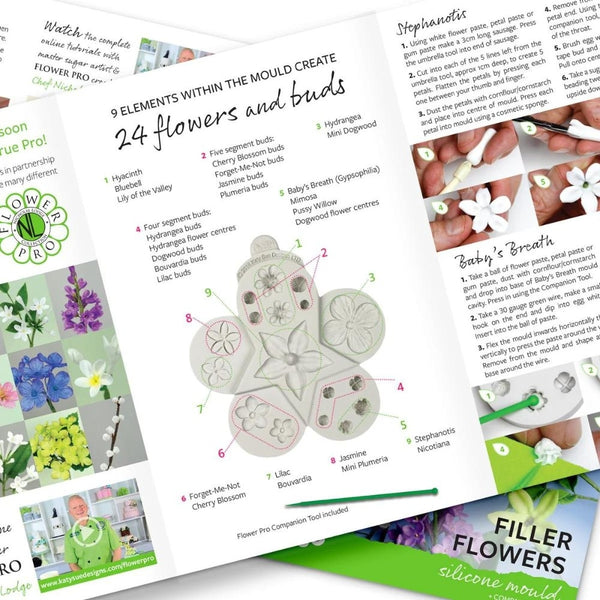 Katy Sue Designs Flower Pro Ultimate Filler Flowers Silicone Mould - Nicholas Lodge Collection