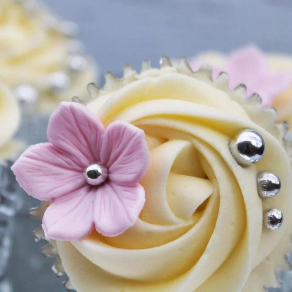 Purple Cupcakes Silver Metallic Shiny Sprinkle Mix (2mm - 10mm) 100g