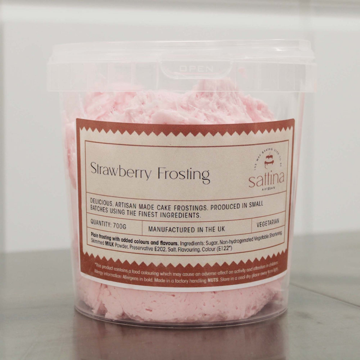 Sattina Strawberry Frosting 700g