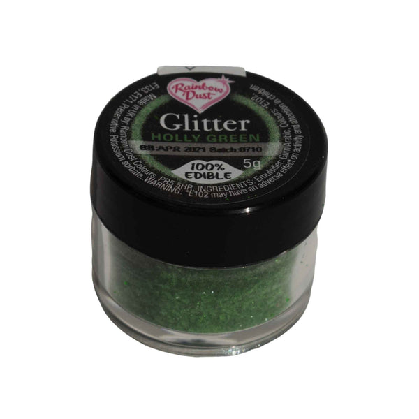 Rainbow Dust EXPIRED - Holly Green Edible Glitter 5g By Rainbow Dust [SEPT 2025]