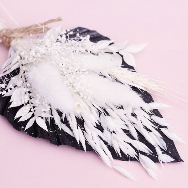 The Baked Studio Black, Silver & White Palm Spear Bouquet