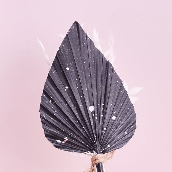 The Baked Studio Black, Silver & White Palm Spear Bouquet