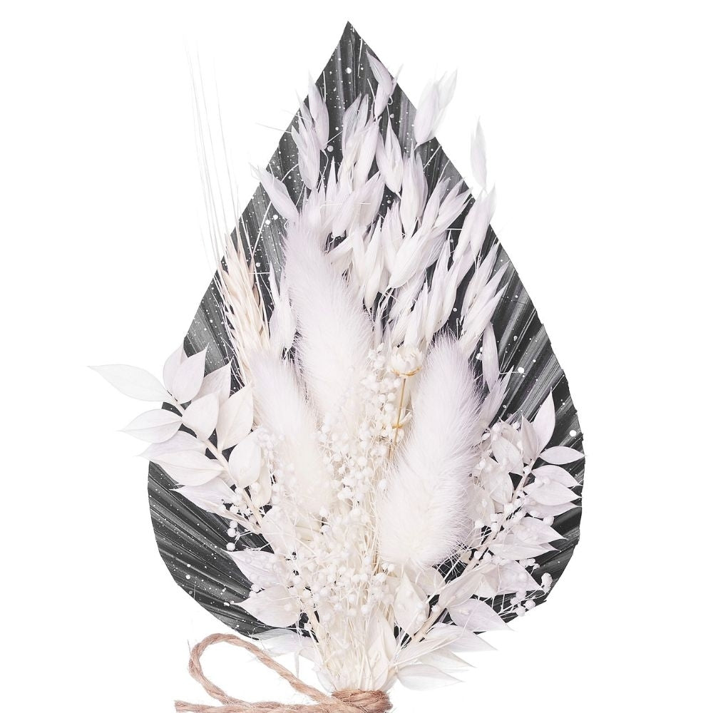 The Baked Studio Black, Silver & White Palm Spear Bouquet