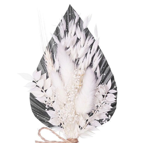 The Baked Studio Black, Silver & White Palm Spear Bouquet