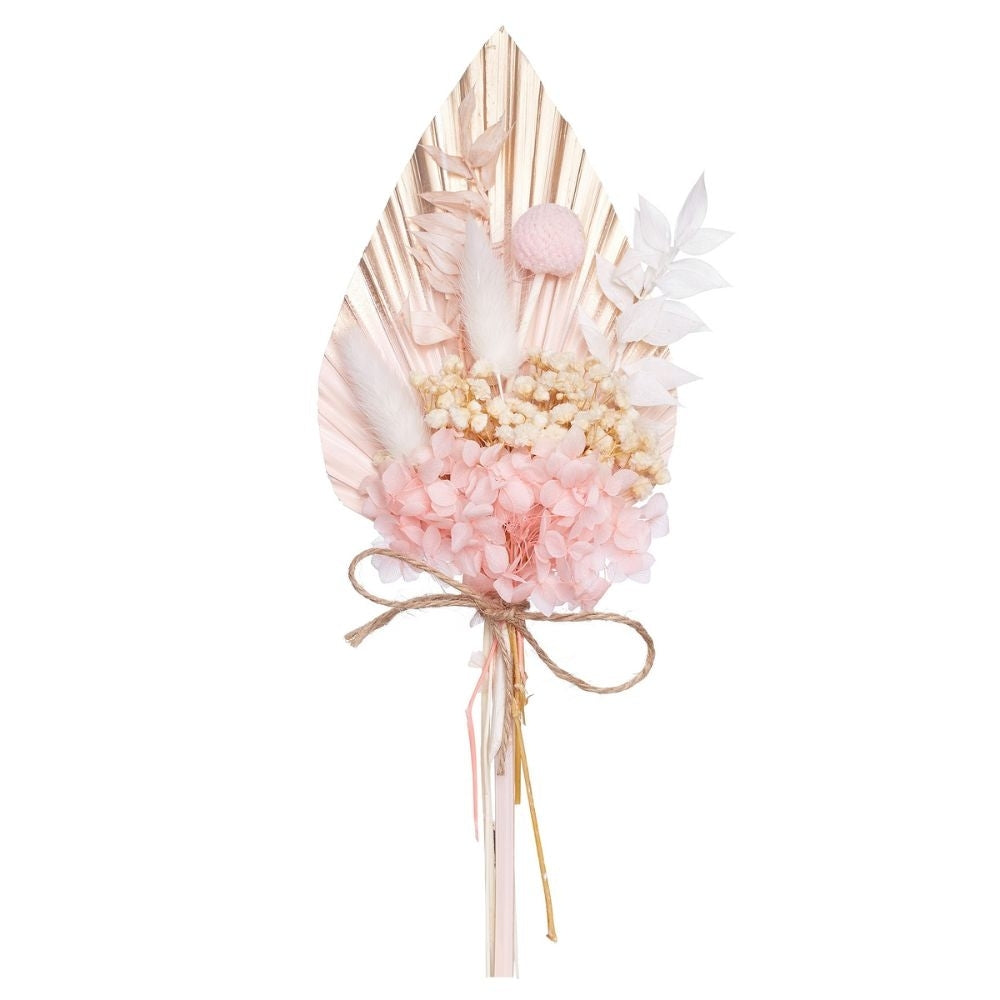 The Baked Studio Gold, Pink & White Palm Spear Bouquet